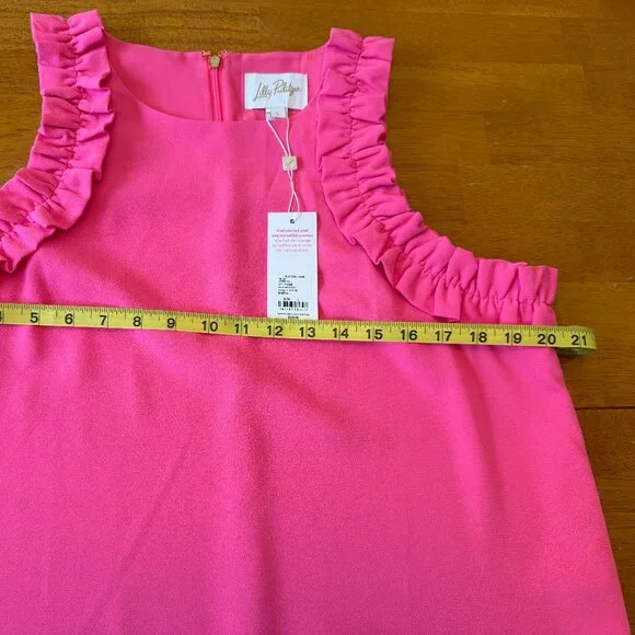 NWT!!! Lilly Pulitzer Roxie Pink Kailee Shift Dress, Size Large - Picture 6 of 6